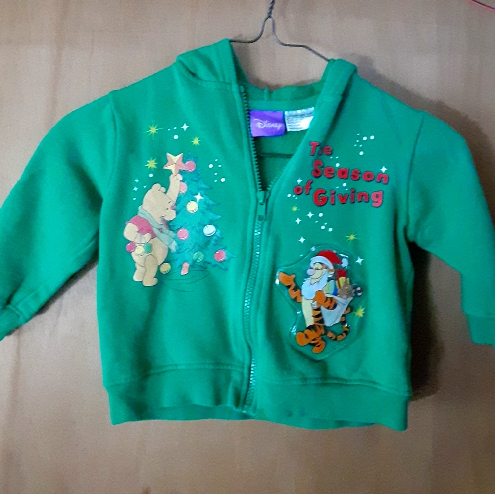 Boys Disney 24 Months Green Zipper Jacket